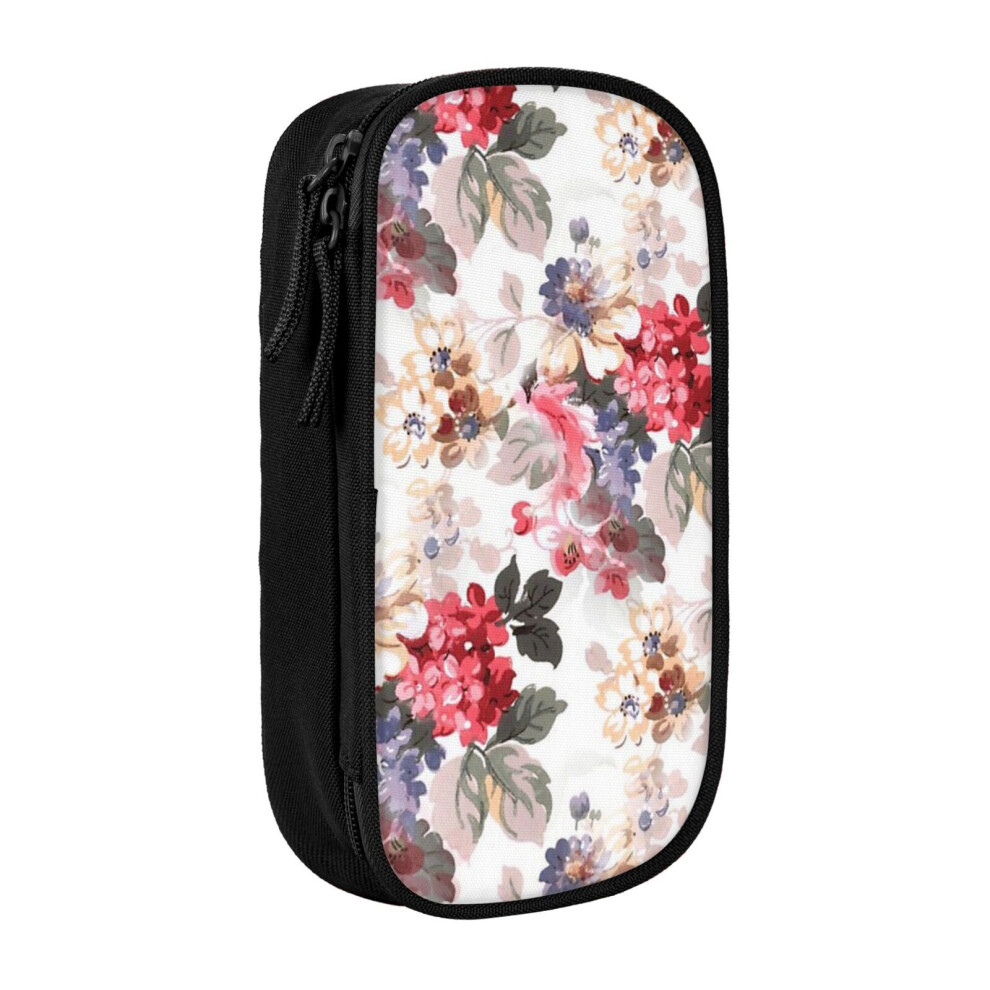 Photos - Pen cil Case Floral  Holder Box Pouch Bag with Double Zippers for School Office Work