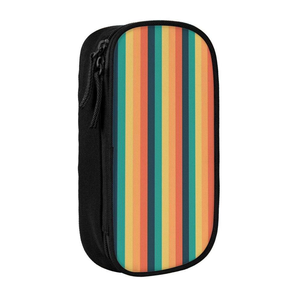 Photos - Pen cil Case Seamless Colorful Patterns  Holder Box Pouch Bag with Double Zippers for School Office Work