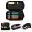 Pencil Case Black Pattern Pen Holder Box Pouch Bag with Double Zippers for School Office Work 6