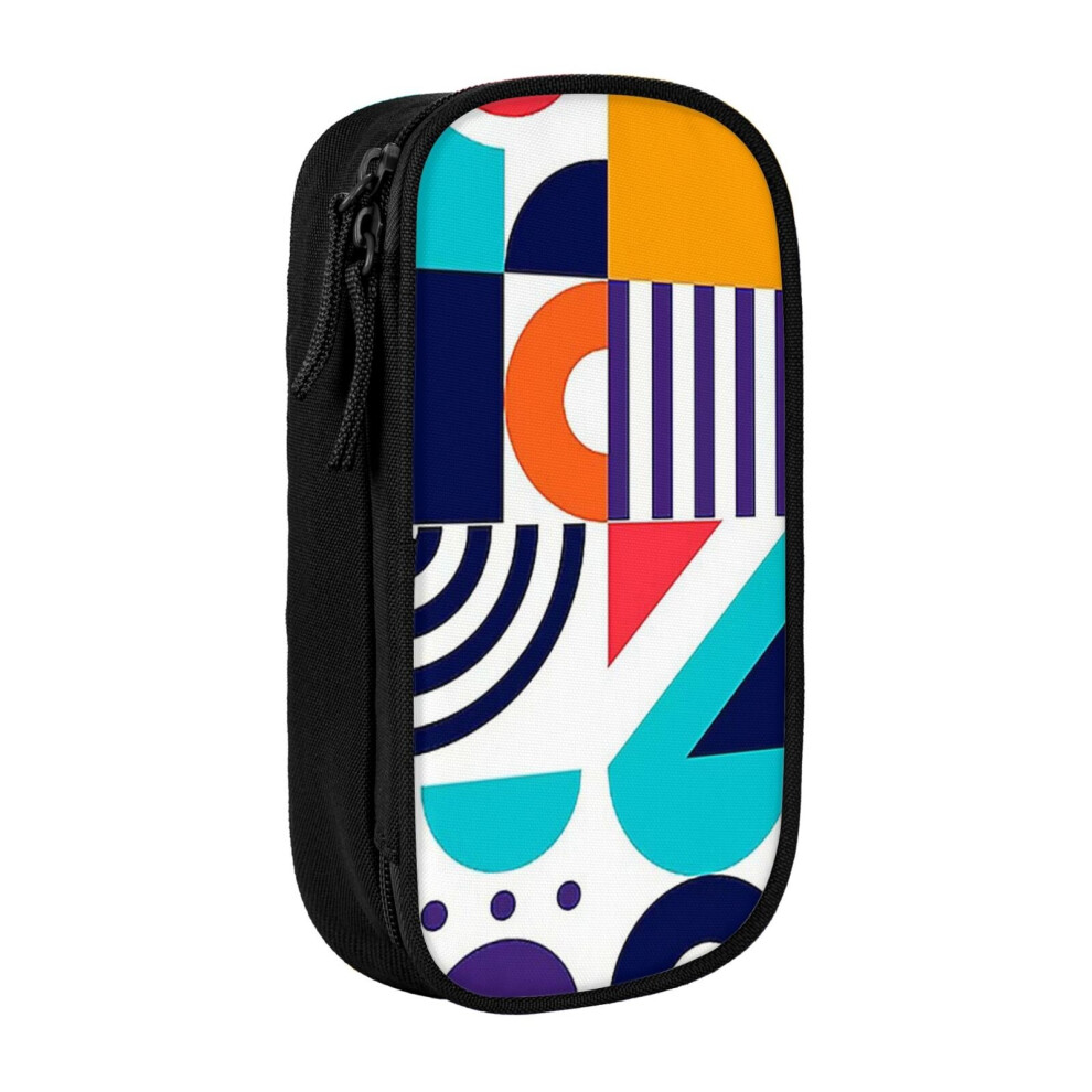 Photos - Pen cil Case Abstract  Holder Box Pouch Bag with Double Zippers for School Office Work