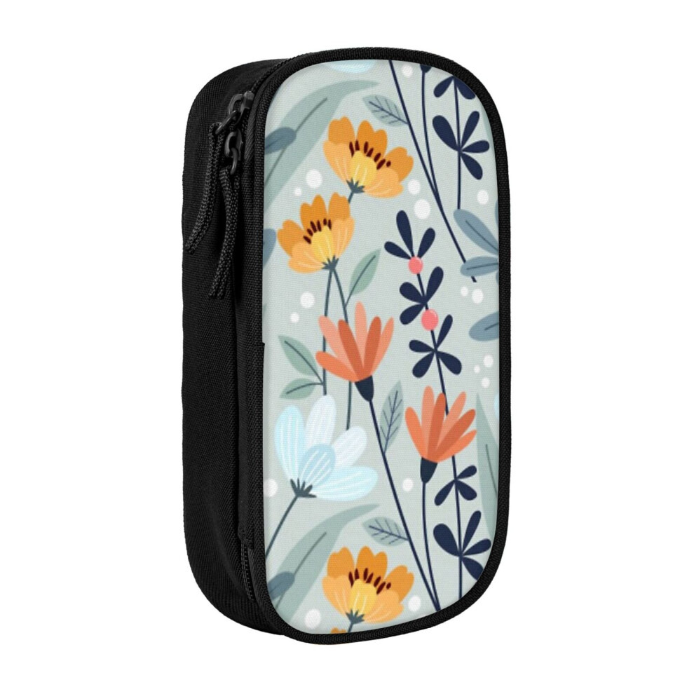 Photos - Pen cil Case Spring  Holder Box Pouch Bag with Double Zippers for School Office Work