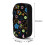 Pencil Case Black Seamless Pattern Pen Holder Box Pouch Bag with Double Zippers for School Office Work 4