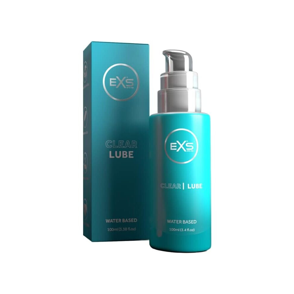 EXS Premium Clear Lube 100ml | Water Based Sex Lubricant | Vegan | Unscented