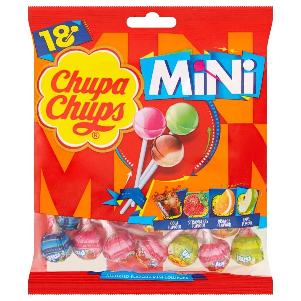 Chupa Chups Mini 18 Lollies, 108g