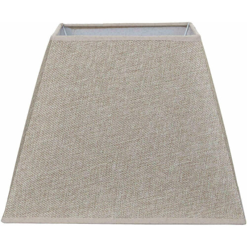 (Grey , 12" Shade) Square Pyramid Cotton Linen Ceiling & Lampshade