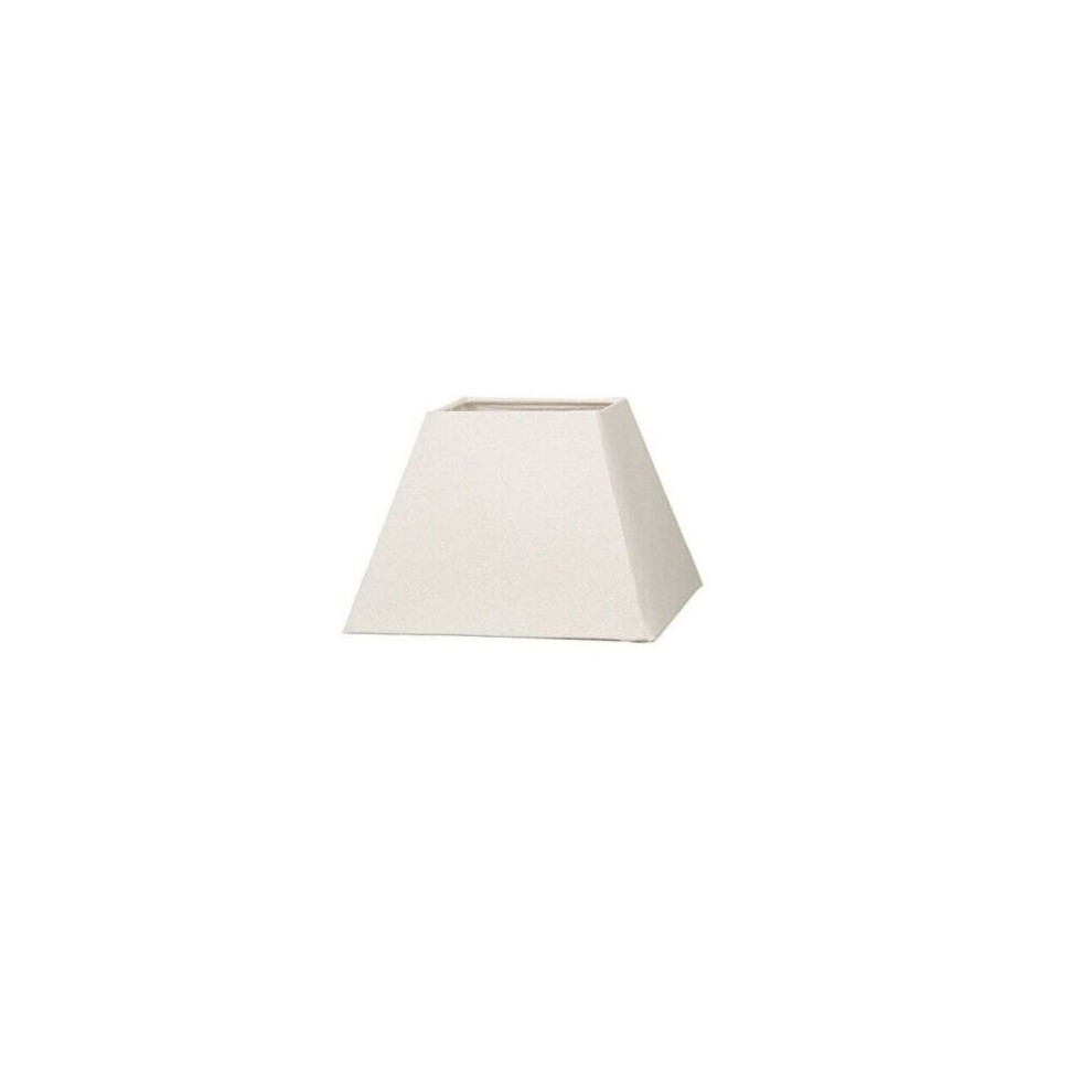 Sales Today Interior (, 12" Shade) Square Pyramid Cotton Linen Ceiling & Lampshade Cream