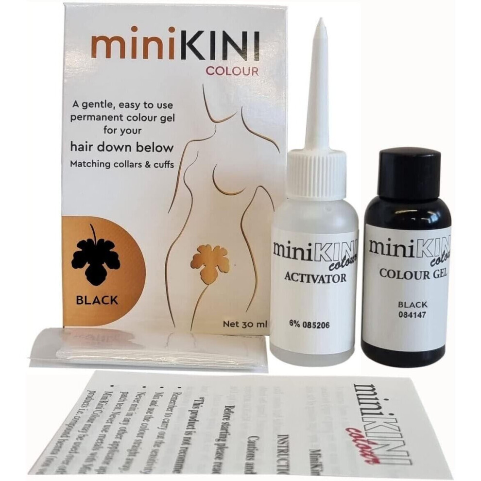 MiniKINI Colour - Organic colour for pubic hair -  Black