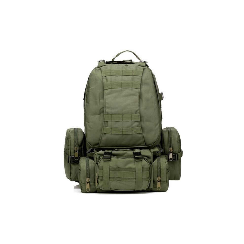 (Army Green) 50L 600D Military Nylon Outdoor Sports Rucksack Backpack Camping Hiking Camouflage Shoulder Bag Pack