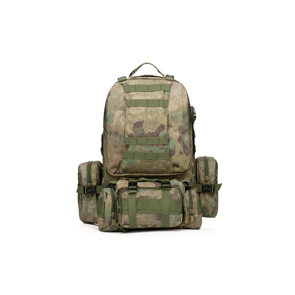 (Camouflage) 50L 600D Military Nylon Outdoor Sports Rucksack Backpack Camping Hiking Camouflage Shoulder Bag Pack