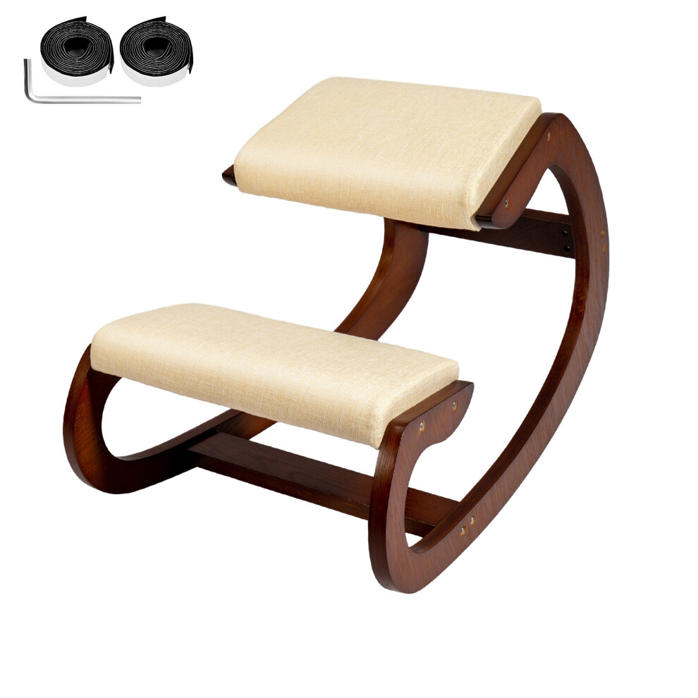Ergonomic Kneeling Chair Velvet Office Chairs Home Rocking Posture