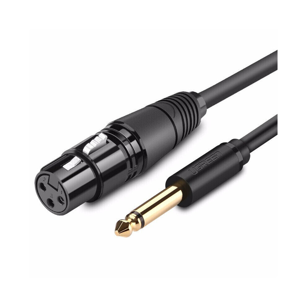 (1M) 6.35mm Jack to XLR Audio Cable Male to Female Professional Audio Cable for Microphones Speakers Sound Consoles Amplifier