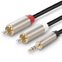 (3M) 3.5mm to 2RCA Male to Male Audio Cable for Phone Speaker Amplifier