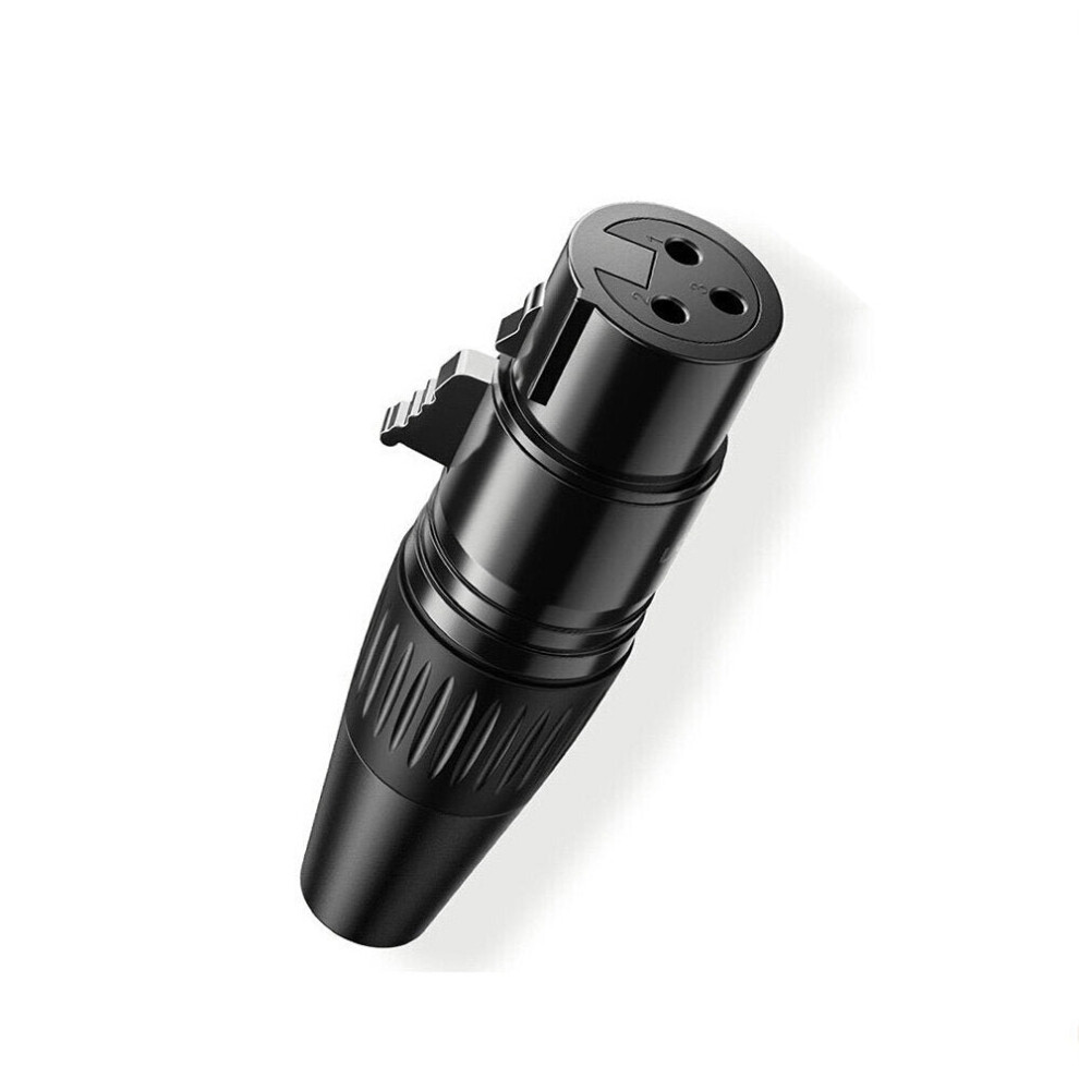 (Female) 3 Pin XLR Female Male Adapter Connector XLR Mic Snake Plug Microphone Speaker Audio Connector AV162