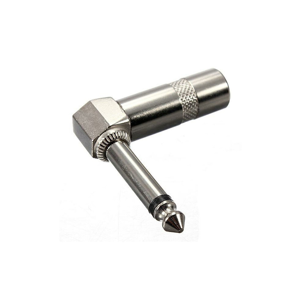 6.3mm 1/4 Inch Right Angle Jack Plug Connector Male Audio Connector Microphone