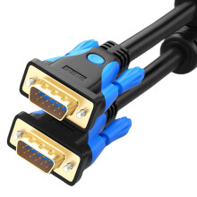 (Blue, 1M) 1080P VGA 3+9 Male to Male Cable Gold-plated Connector VGA Video for Computer Projector Monitor Screen