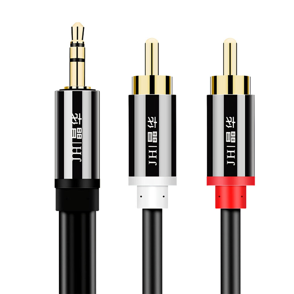 (1.5M) 3.5Mm To 2Rca Audio Cable 3.5Mm Hifi Stereo Jack Rca Aux Cable Y Splitter Cable For Mobile Phones Computers Amplifiers Home Theater Cable 6112212781371