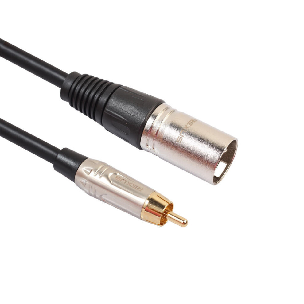 (1M) 1/ 1.8/ 3M Tr042wm Rca Male To Canon Microphone Mixer Audio Extension Cable 6112212783771