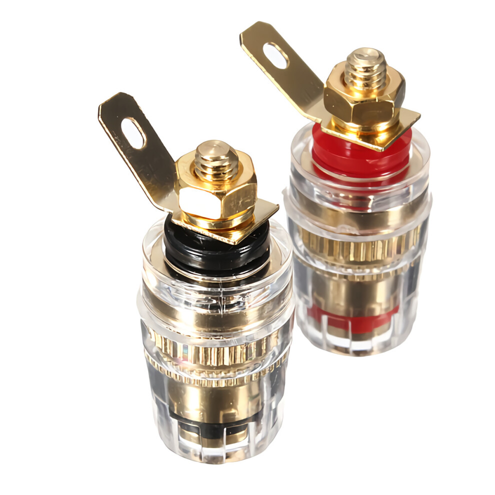 2Pcs Amplifier Speaker Terminal Binding Post Banana Plug 6112212783535