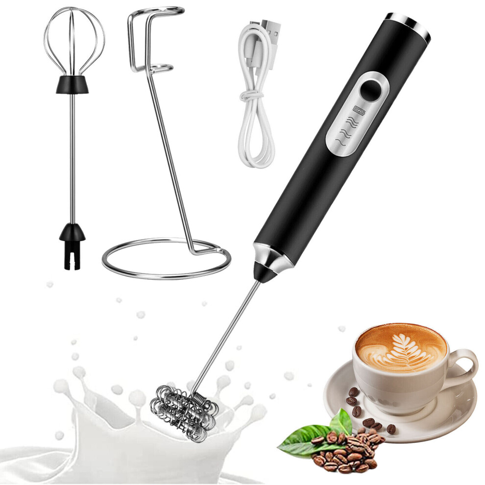 Handheld Electric Milk Frother Coffee Whisk Foam Mixer Maker Blender