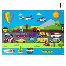 (  Vehicle) Farm Animals Car Fuzzy Felt Story Board Set with Farmhouse Themed Storytelling