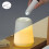 (Warm White) 1W USB Night Light Bedside Lantern Plastic 60LM Two Modes Camping Lamp Table Desk LED 3