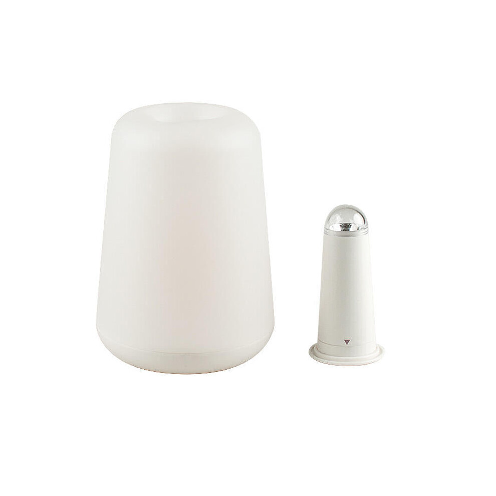 (White) 1W USB Night Light Bedside Lantern Plastic 60LM Two Modes Camping Lamp Table Desk LED