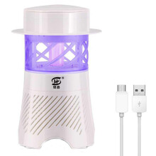 (white) 3W Electronic Mosquito Killer Lamp USB Insect Killer Lamp Bulb Pest Trap Light For Camping