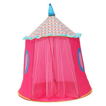 (Pink) 137 x 140CM Portable Princess Tent Indoor Outdoor Children Toy Mini Wigwam