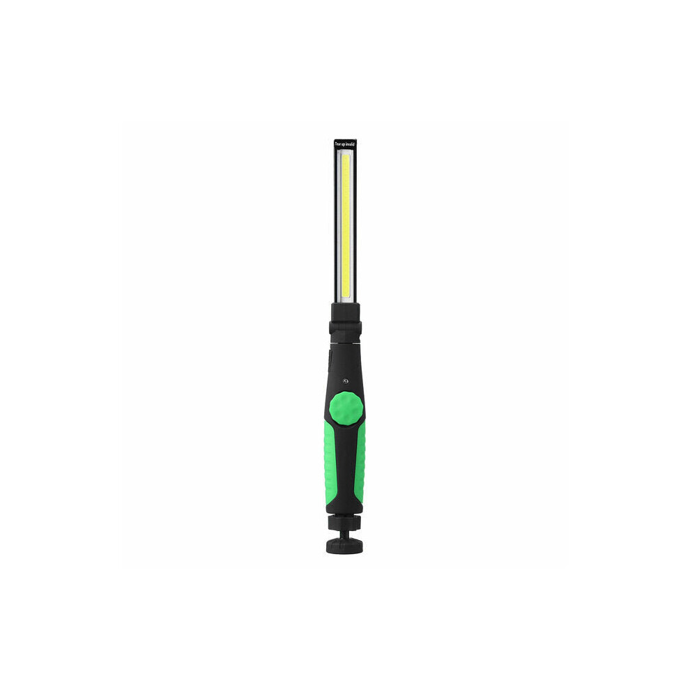 (Green) 410 Lumens Multifunction Cob Led Flashlight Folding Magnetic Attraction Usb Rechargeable Working Light 6112212706855
