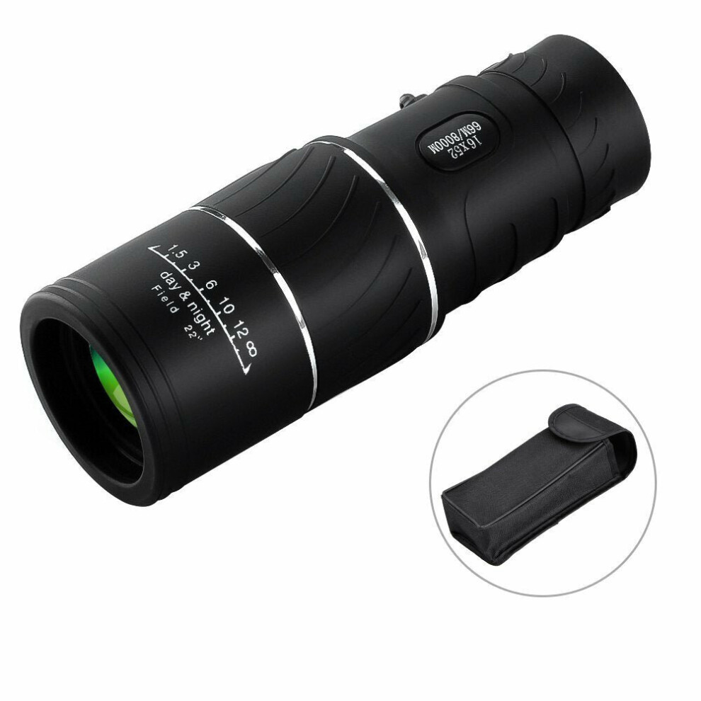 16x52 Monocular Focus Dual Optics Zoom Telescope Day Night Vision For Birds Wildlife,Hunting,Camping ,Hiking,Tourism