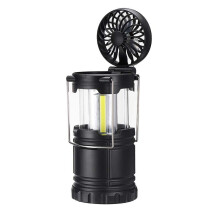 (yellow) 2 in 1 COB/Ball Bulb Camping Light Multifunction Camping Emergency Lantern With Fan Work Lights Night Light Tent Light For Outdoor Camping Fishing