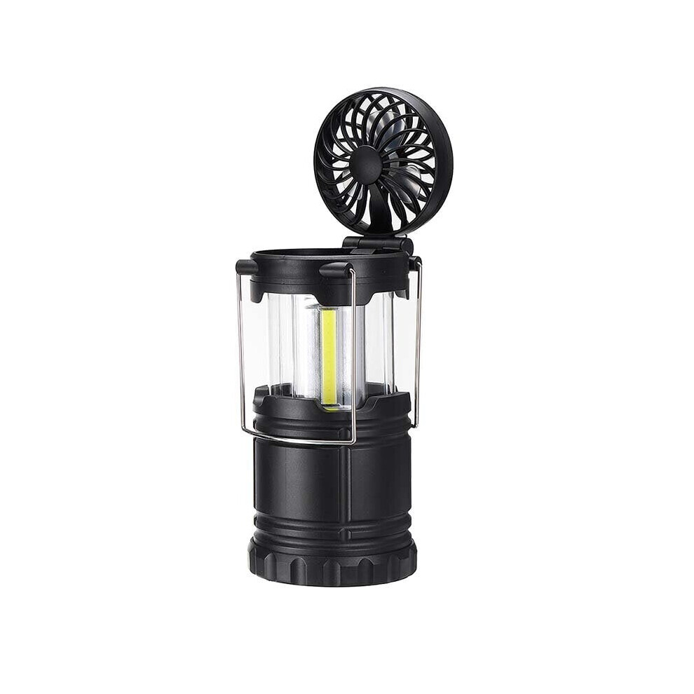 (yellow) 2 in 1 COB/Ball Bulb Camping Light Multifunction Camping Emergency Lantern With Fan Work Lights Night Light Tent Light For Outdoor Camping Fi-image-OPC-PBV9BCK-NEW