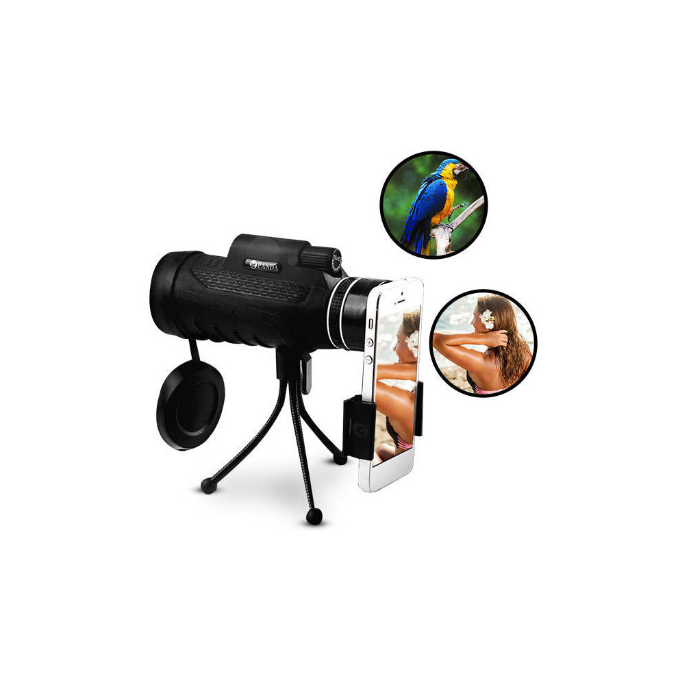 12X50 Bak4 Hd Optical Monocular Hunting Camping Telescope Night Vision With Tripod 6112212704523