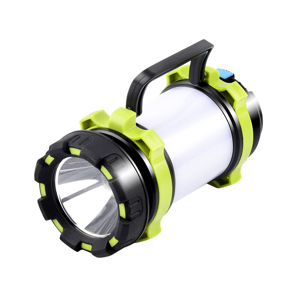 (Green) 3000mAh LED Camping Light 3 Modes Flashlight USB Rechargeable Outdoor Emergency Lamp