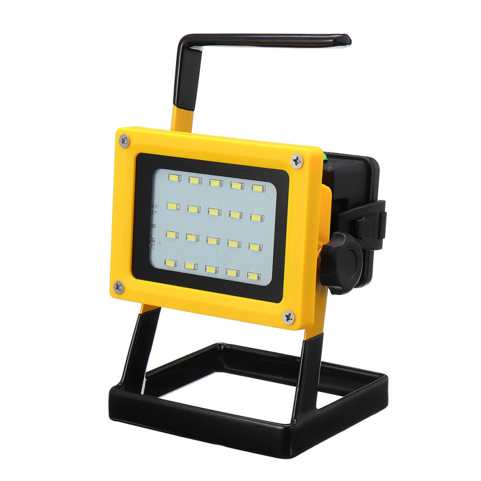 (Yellow) 35W 20 LED Outdoor Work Light Floodlight Spotlight IP65 Waterproof Camping Emergency Lantern