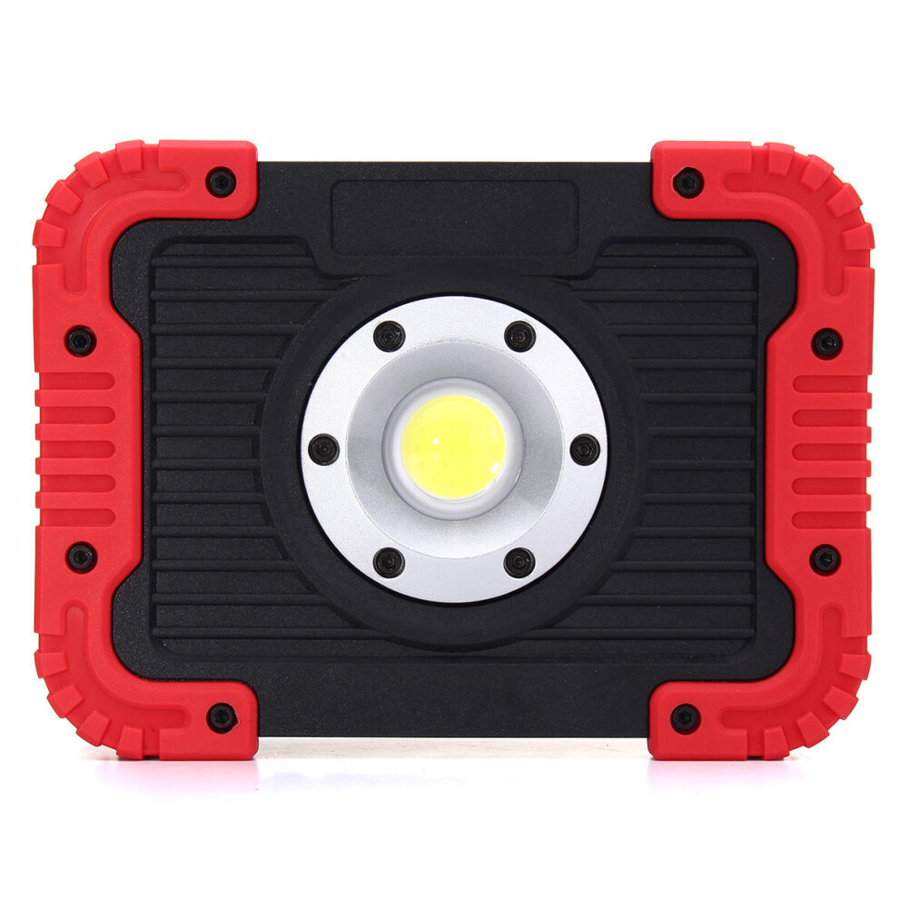 (Red) 30W 750lm 20LED COB Work Light Rechargeable Lantern Outdoor Camping Tent Emergency Flashlight Torch