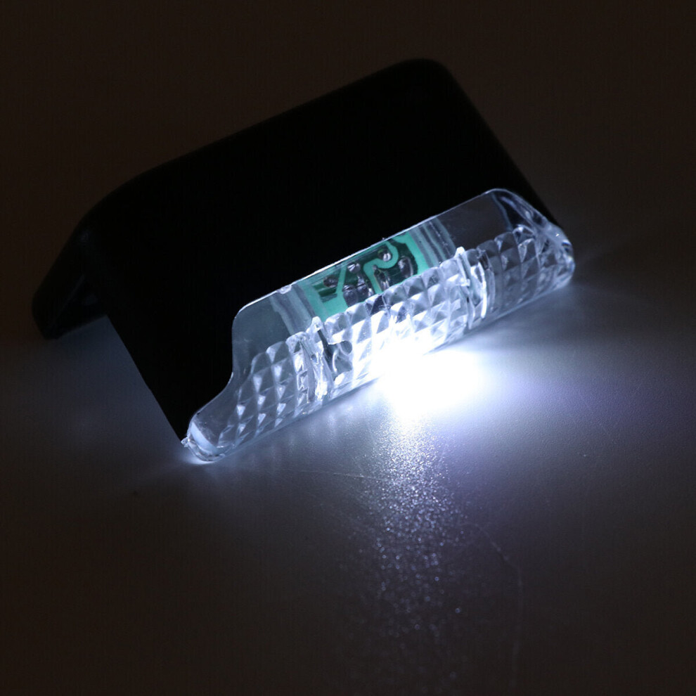 (B) 4PCS Solar LED Deck Lights Outdoor Waterproof Garden Pathway Light Stairs Step Fence Lamp