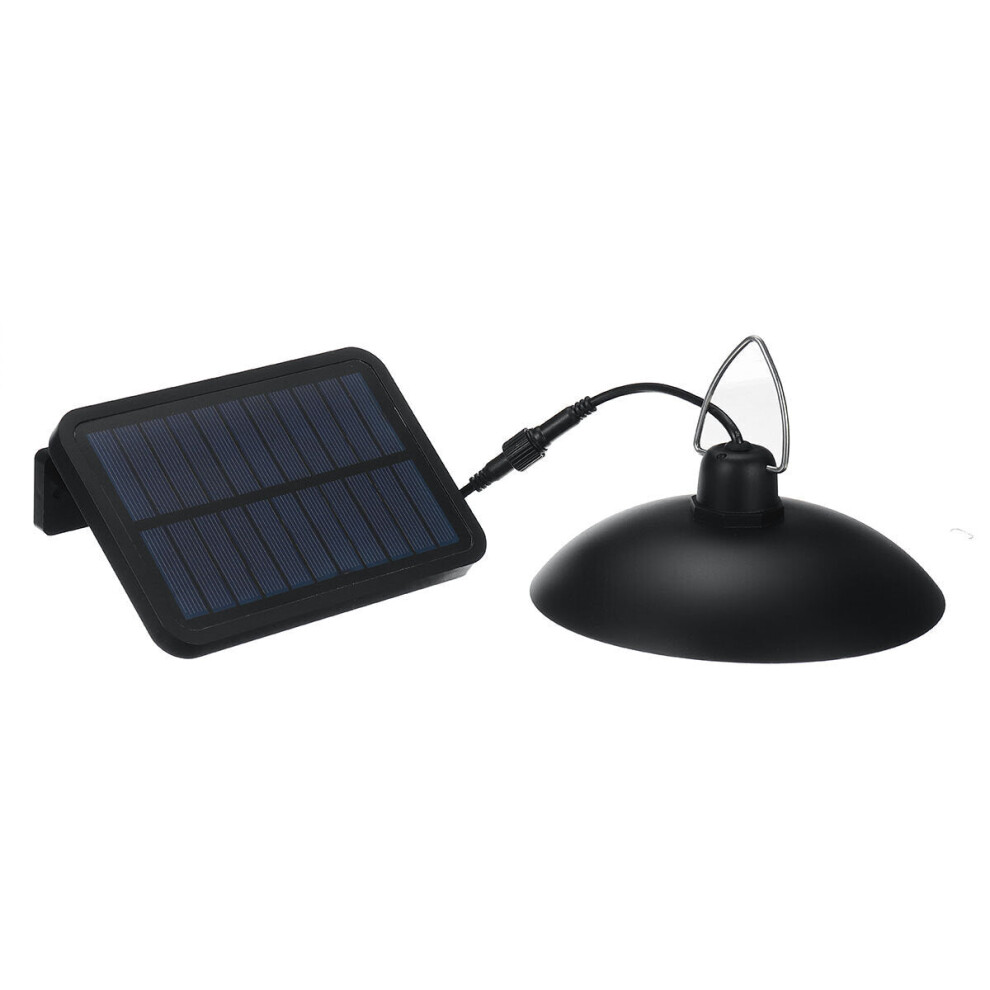 (Black, Warm White) 260 Lumen Solar Pendant Light Outdoor Indoor Solar Lamp With Line Warm White/White Lighting For Camping Garden Yard