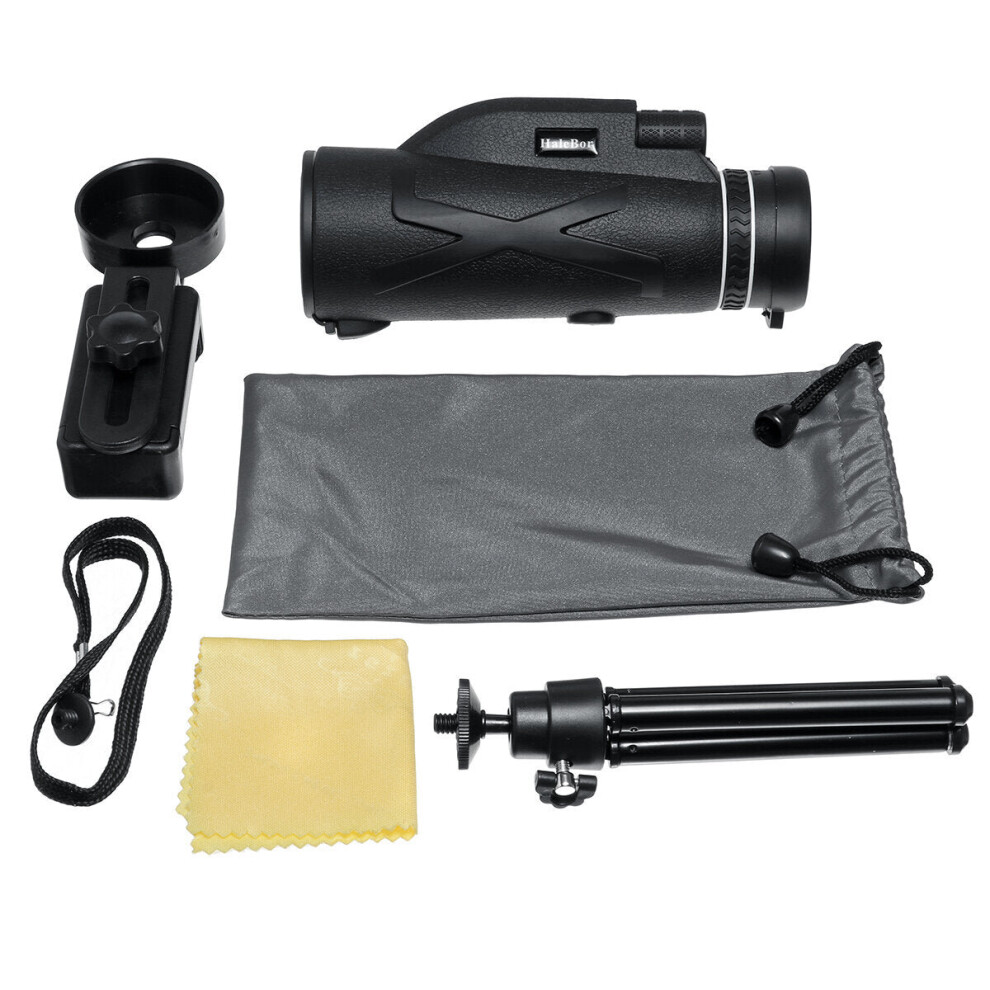 (Package C) 200X70 HD Monocular Universal Optical Telescope Waterproof Low Night Vision with Tripod Phone Clip