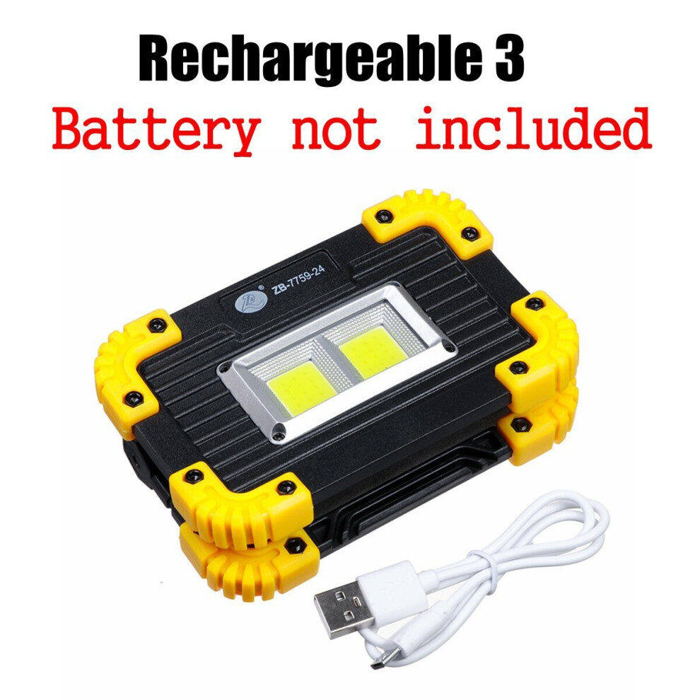 (Type D) 50W COB Work Light USB Charging 3 Modes Camping Light Floodlight Emergency Lamp Outdoor Travel