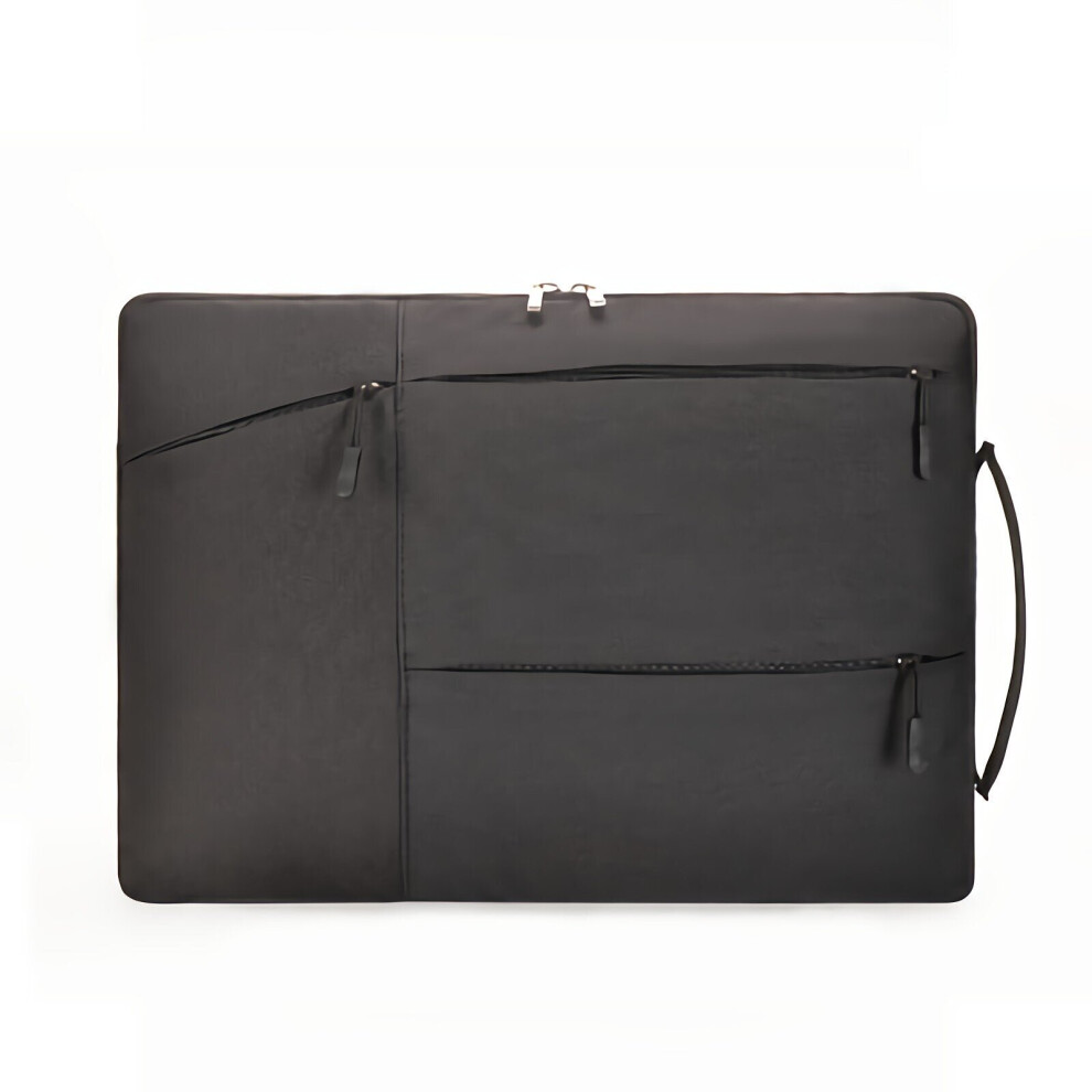 (Black, 15 Inch) 13/14/15 inch Laptop Briefcase Waterproof Laptop Bag Large Capacity Oxford Cloth