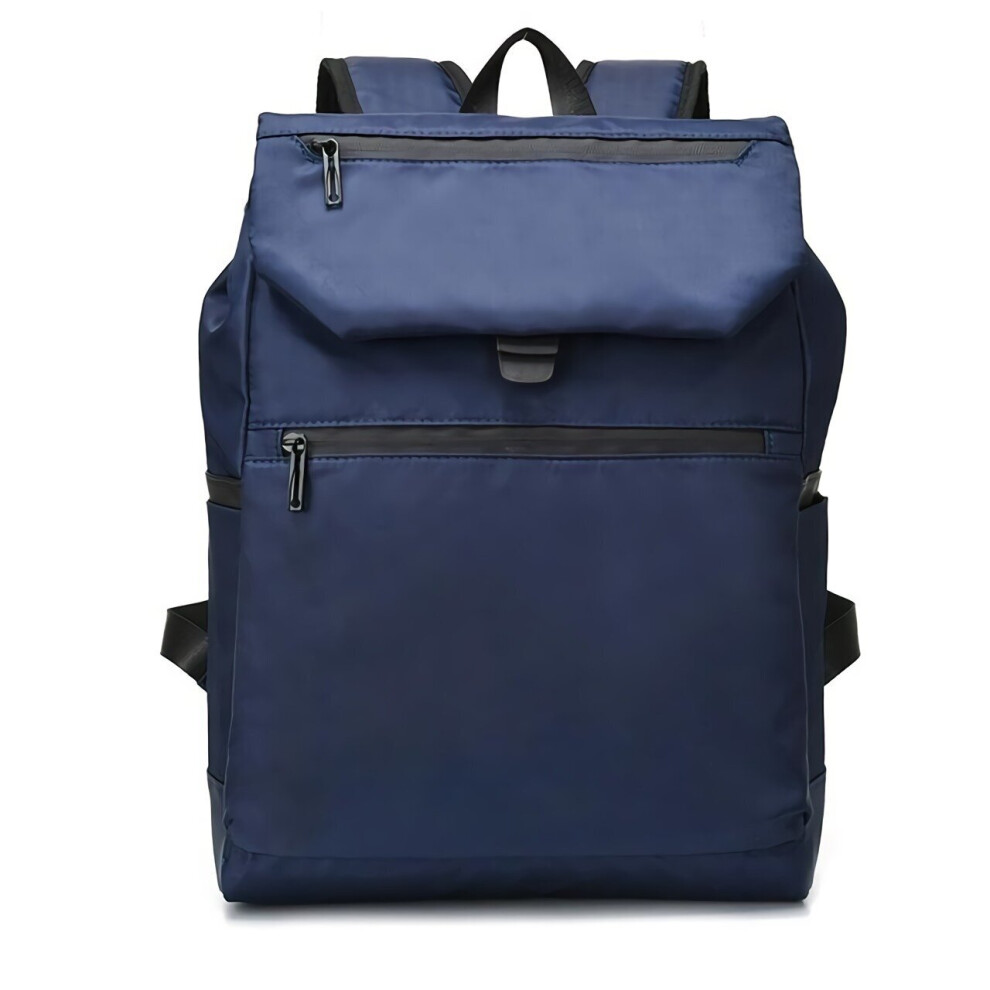 (Blue) 15 inch Laptop Backpack Waterproof Nylon Travel School Bagpack For Laptop Tablet Books