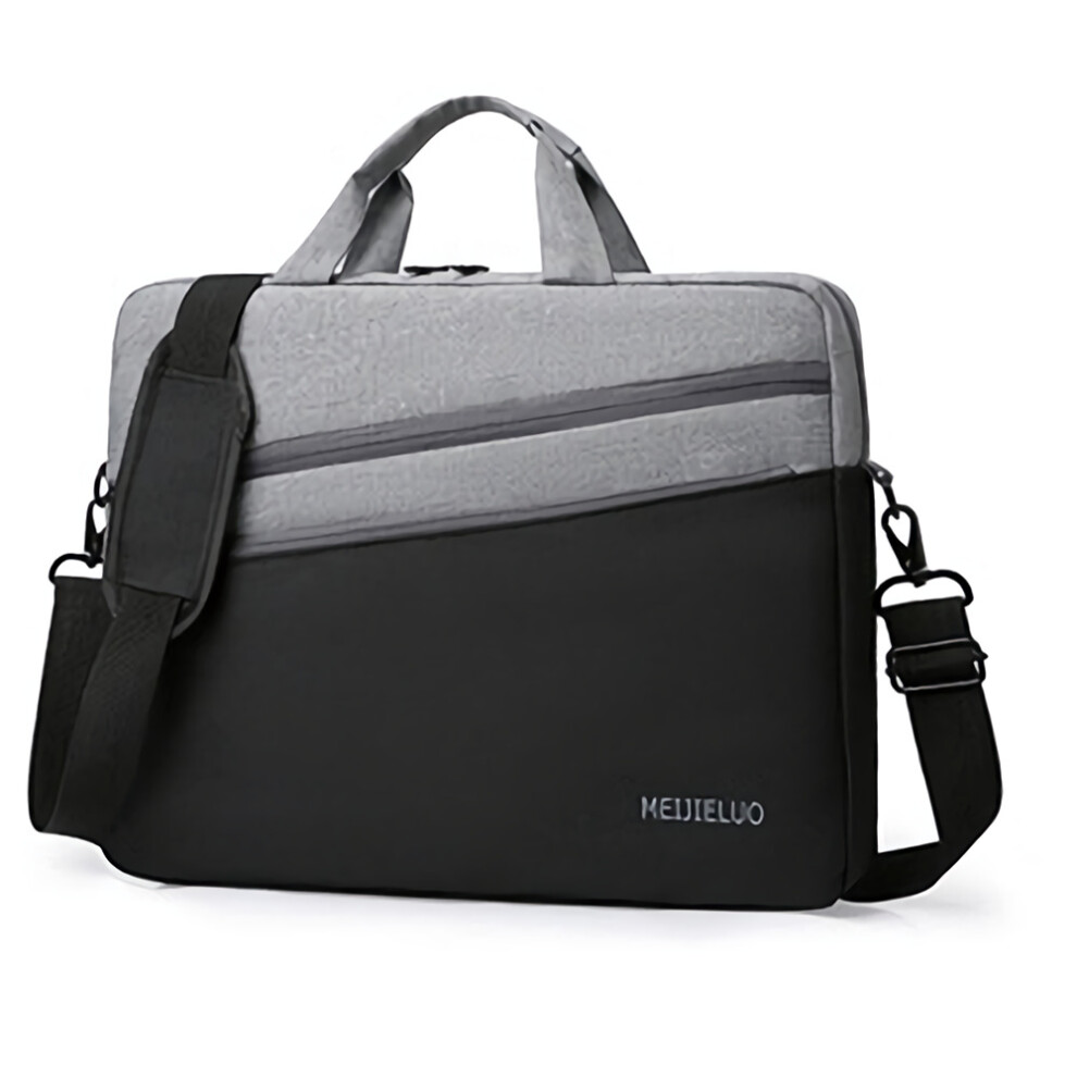 (Black) 15.6inch Computer Laptop Bag Briefcase Large Travel Handbag Waterproof Shoulder Bag Fashion Notebook Bag