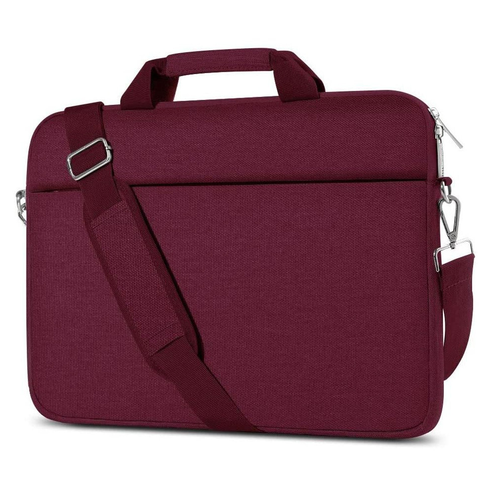 (Wine 15.6 Inch) 13.3/14/15.6 Inch Laptop Sleeve Bag Tablet Bag Travel-Friendly Handbag For Ipad Macbook Laptop Notebook Tablet Red 6112212989494