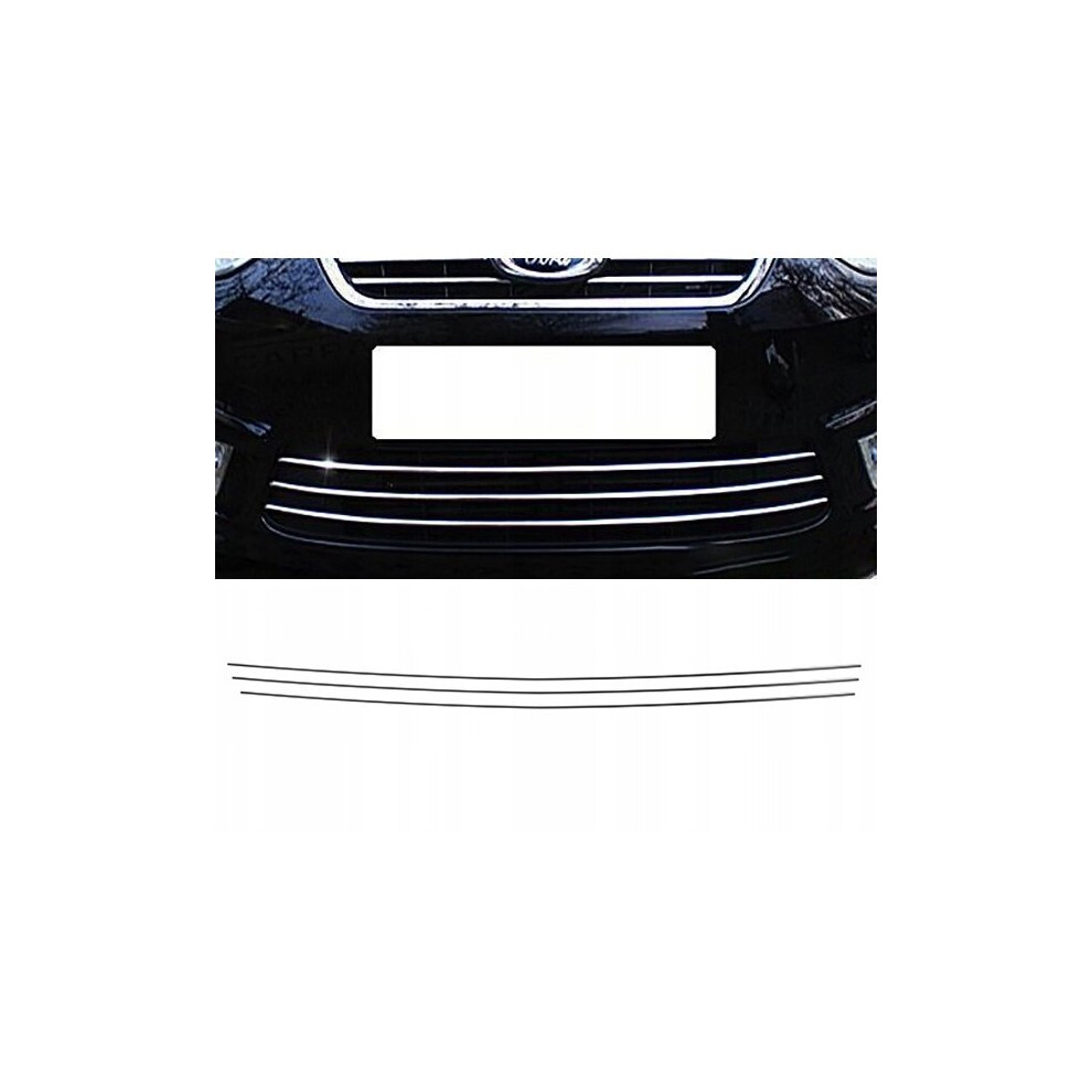 Ford Galaxy Mk Ii Wa6 - Listwy Chrom Grill Atrapa 4123332088037