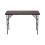 Living And Home (Brown) Rectangular Rattan Plastic Folding Table 3