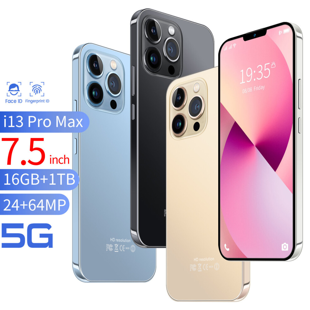 White, 12Gb+512Gb) Unlocked i13 Pro Max Smartphone on OnBuy