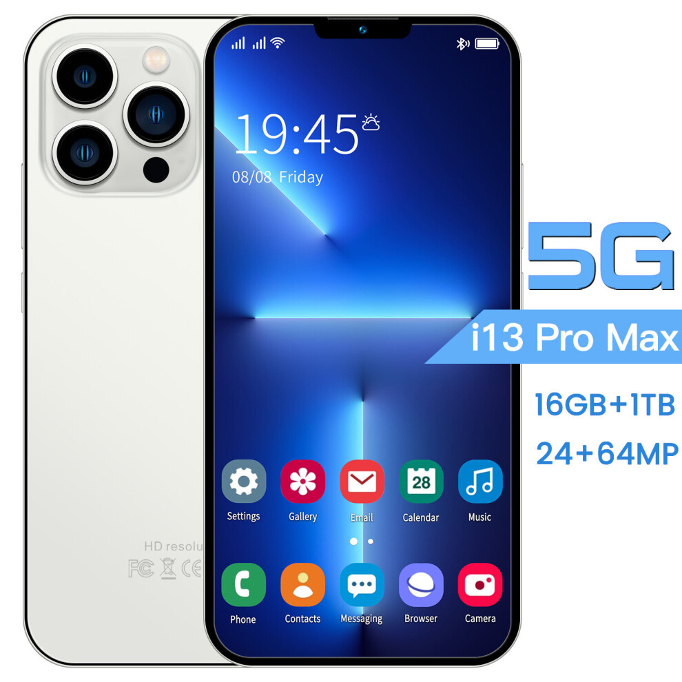 White, 12Gb+512Gb) Unlocked i13 Pro Max Smartphone on OnBuy