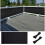 (0.9 x 3m) Black Garden Balcony Privacy Screen 1