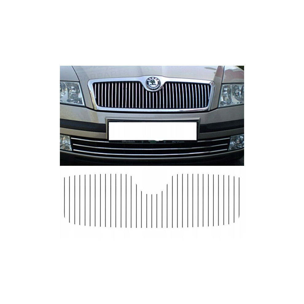 Skoda Octavia - Listwy Chrom Na Grill Atrapä 4109546146015